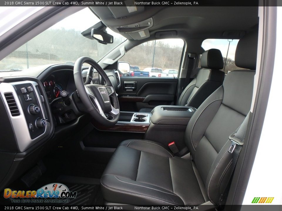 2018 GMC Sierra 1500 SLT Crew Cab 4WD Summit White / Jet Black Photo #10