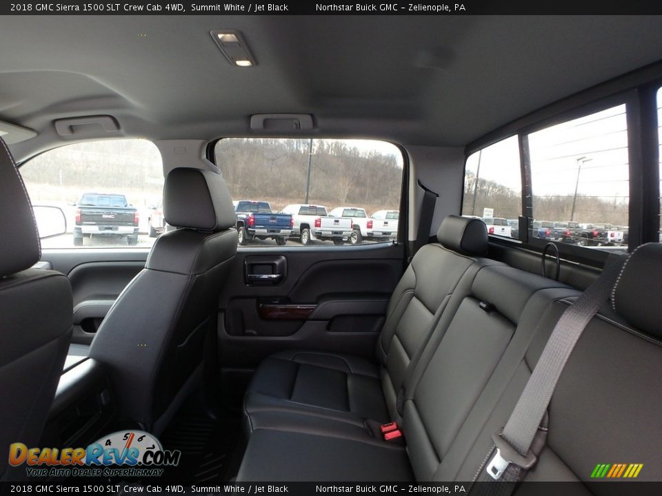 2018 GMC Sierra 1500 SLT Crew Cab 4WD Summit White / Jet Black Photo #11