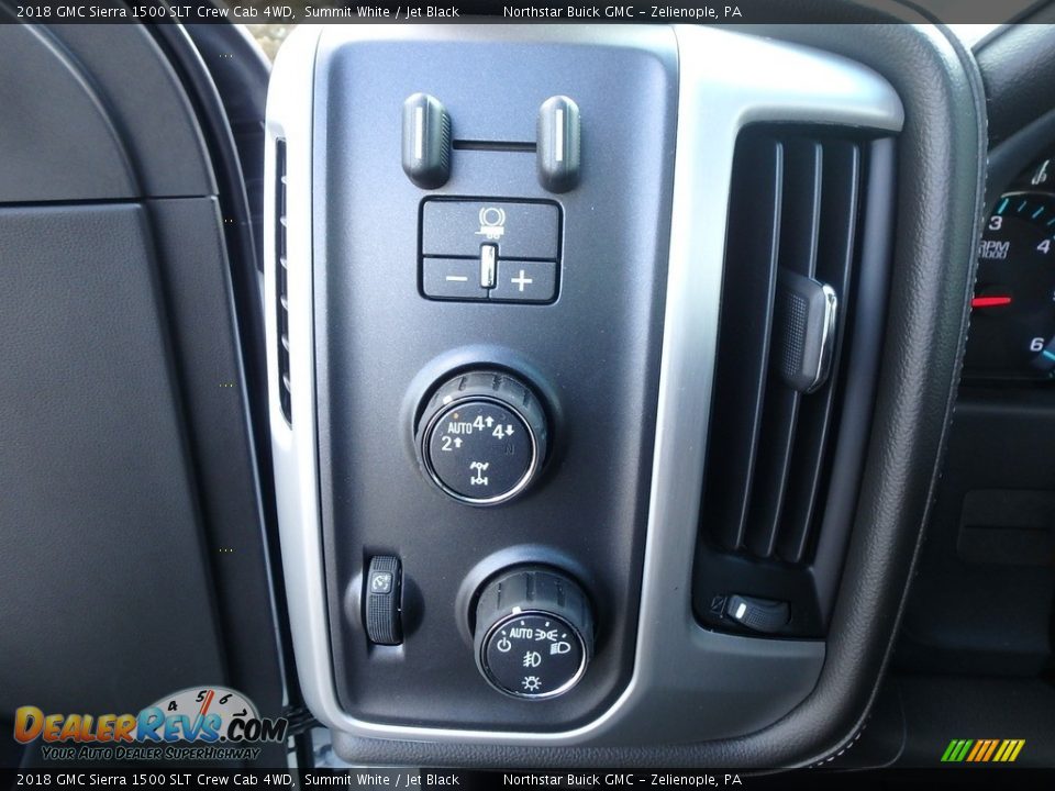 2018 GMC Sierra 1500 SLT Crew Cab 4WD Summit White / Jet Black Photo #15