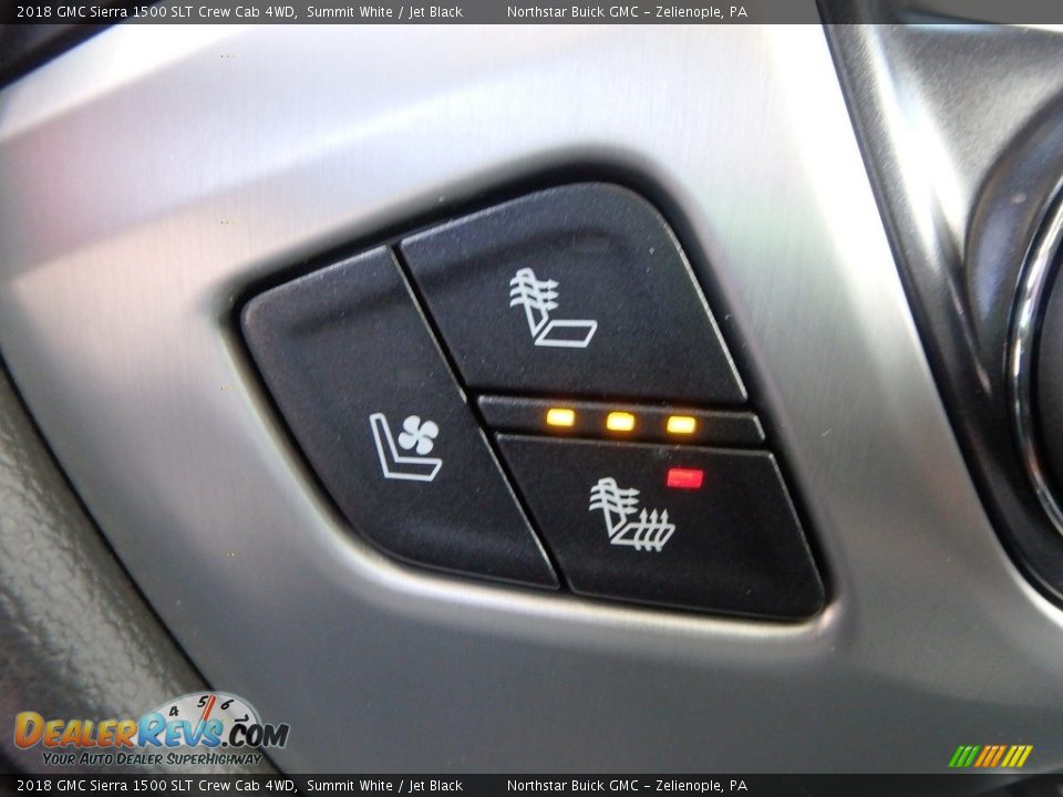 2018 GMC Sierra 1500 SLT Crew Cab 4WD Summit White / Jet Black Photo #18