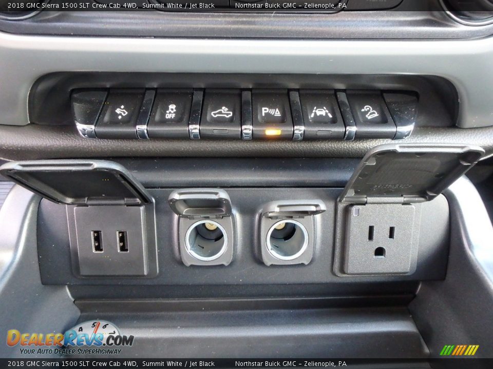 2018 GMC Sierra 1500 SLT Crew Cab 4WD Summit White / Jet Black Photo #19