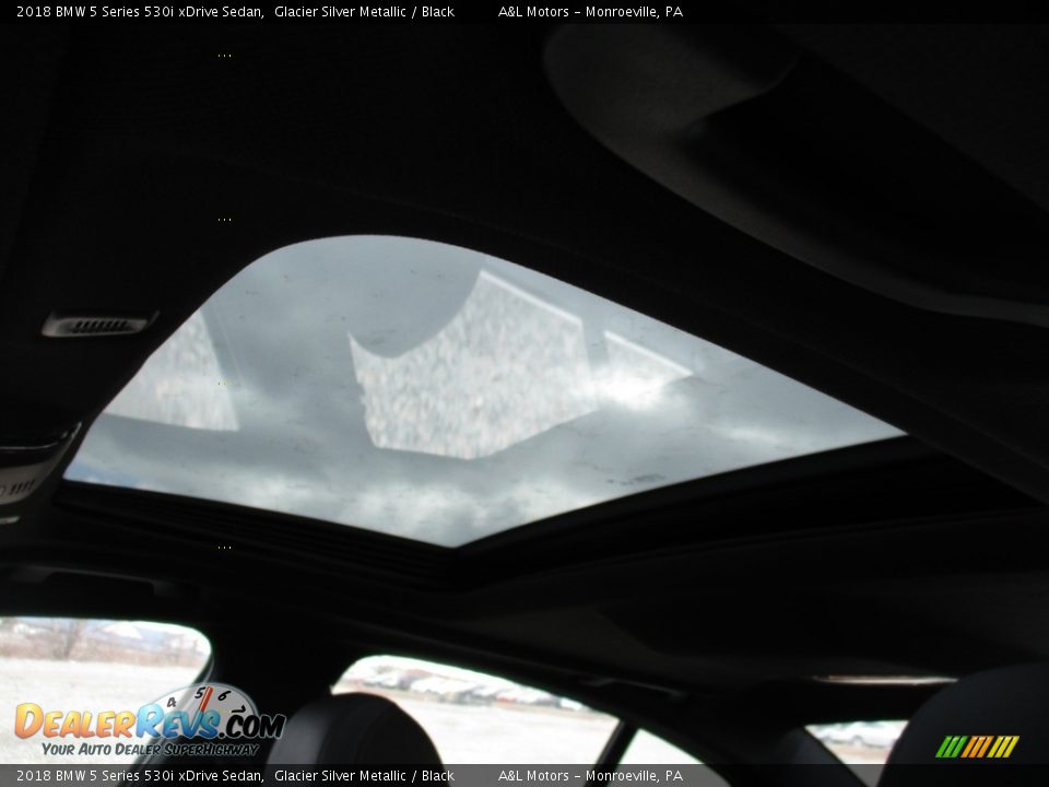 2018 BMW 5 Series 530i xDrive Sedan Glacier Silver Metallic / Black Photo #9