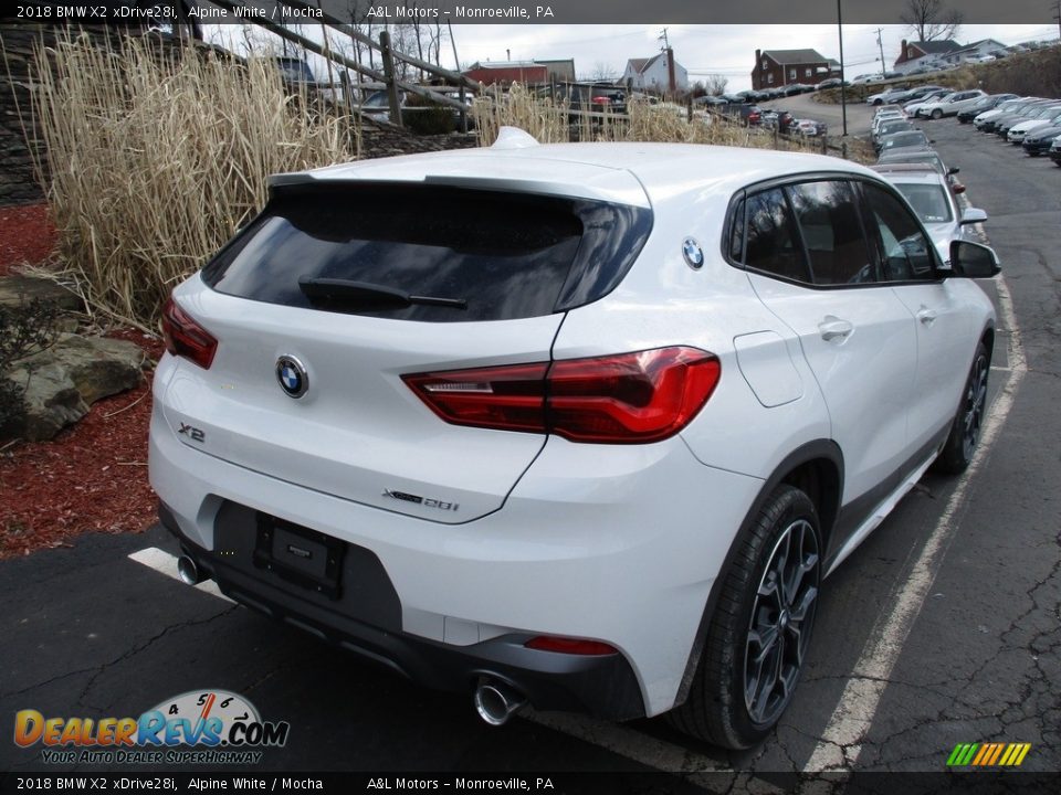 2018 BMW X2 xDrive28i Alpine White / Mocha Photo #3