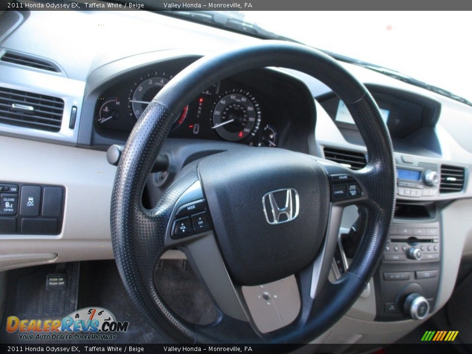 2011 Honda Odyssey EX Taffeta White / Beige Photo #14