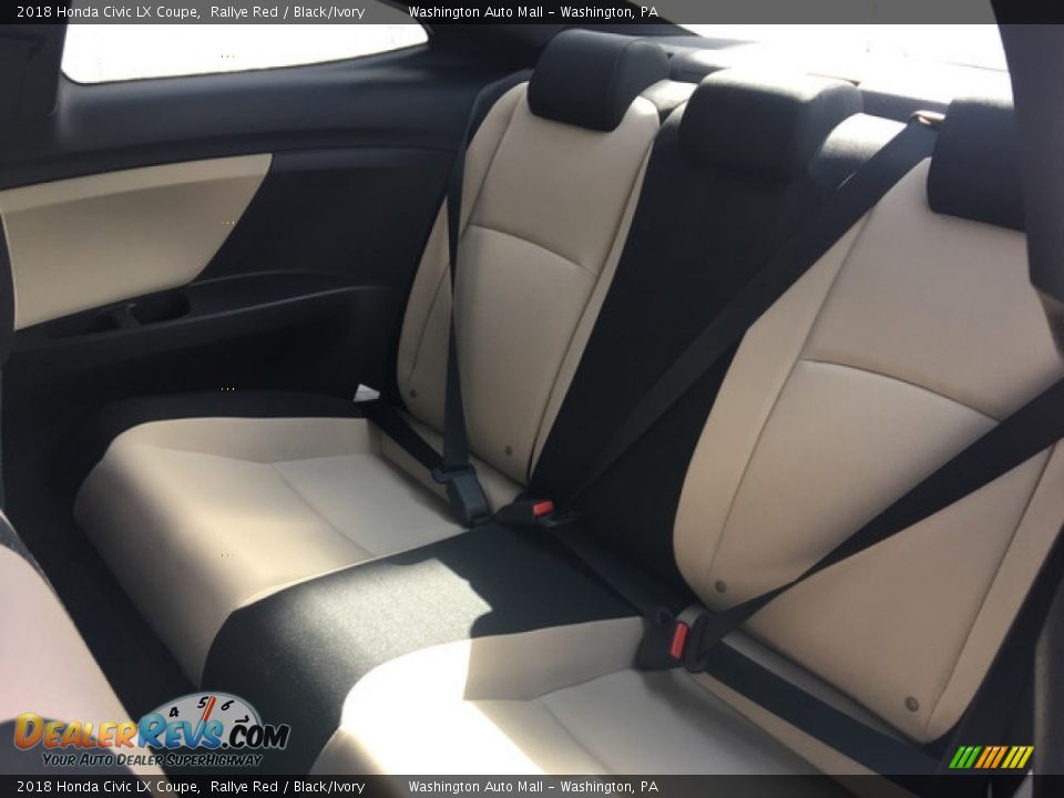 2018 Honda Civic LX Coupe Rallye Red / Black/Ivory Photo #19