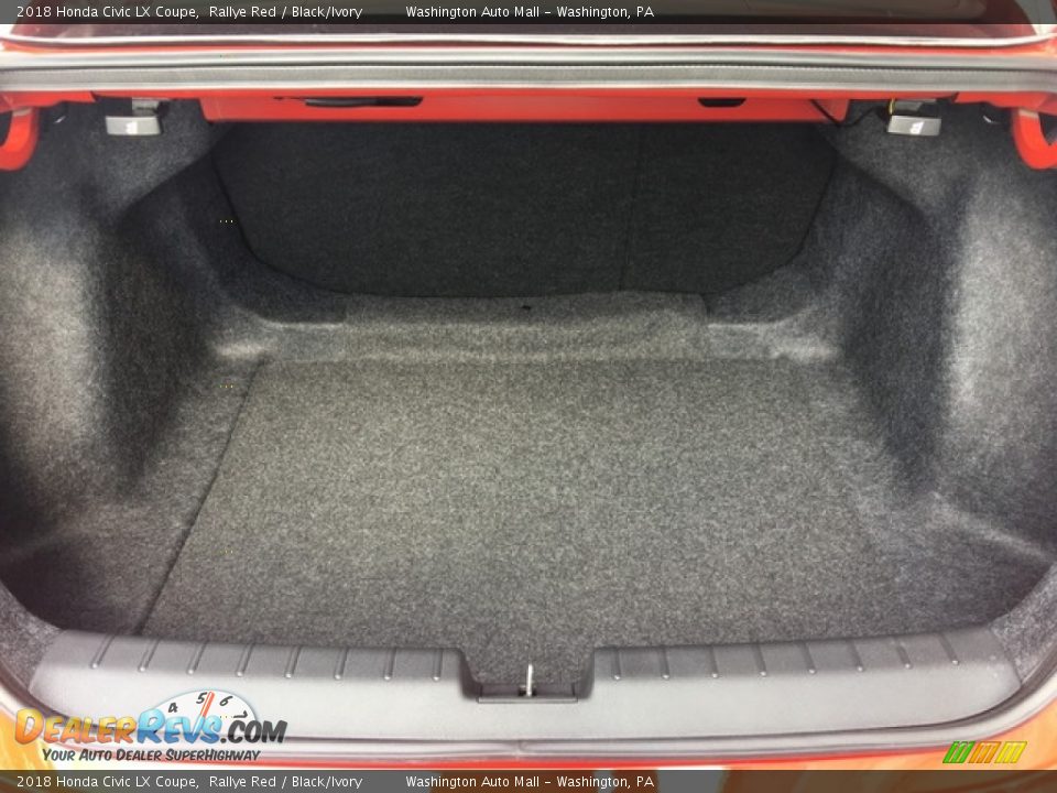 2018 Honda Civic LX Coupe Rallye Red / Black/Ivory Photo #21