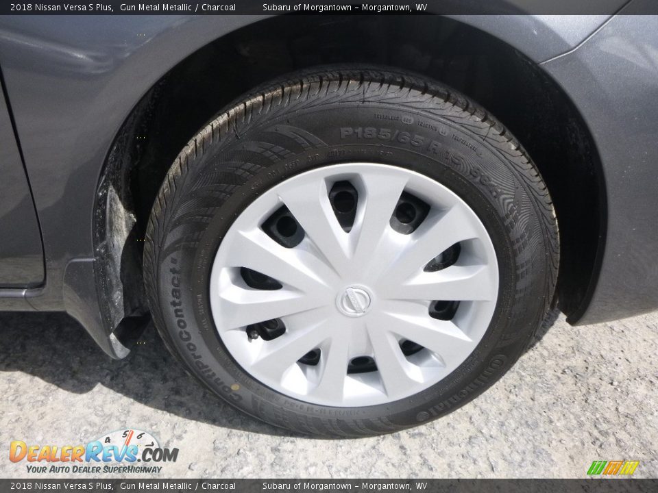 2018 Nissan Versa S Plus Gun Metal Metallic / Charcoal Photo #2