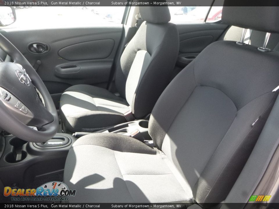 2018 Nissan Versa S Plus Gun Metal Metallic / Charcoal Photo #15