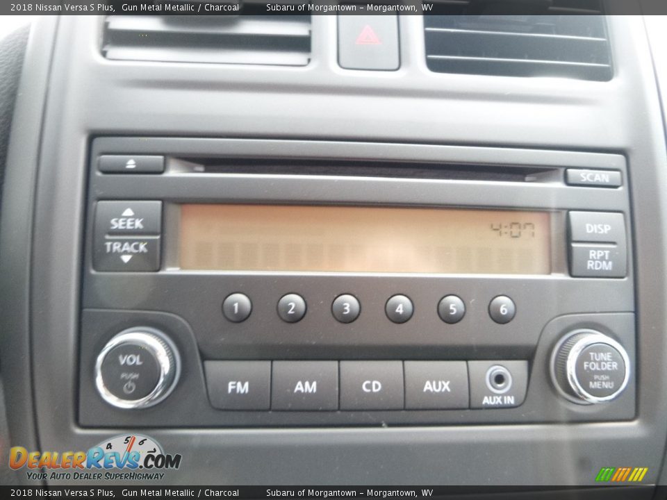 2018 Nissan Versa S Plus Gun Metal Metallic / Charcoal Photo #17