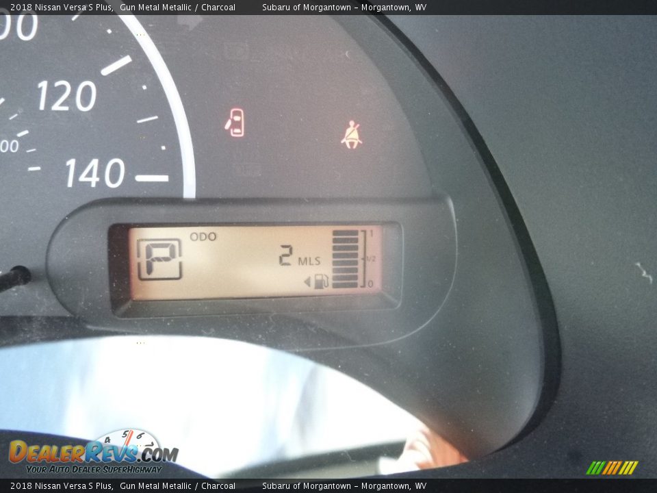 2018 Nissan Versa S Plus Gun Metal Metallic / Charcoal Photo #18