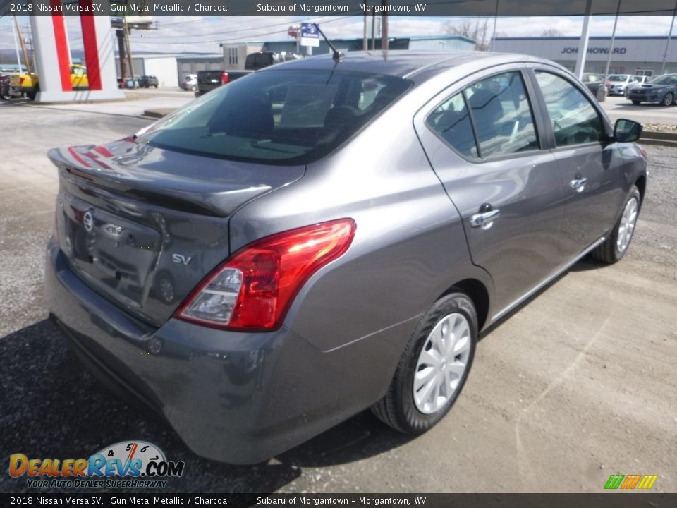 2018 Nissan Versa SV Gun Metal Metallic / Charcoal Photo #4