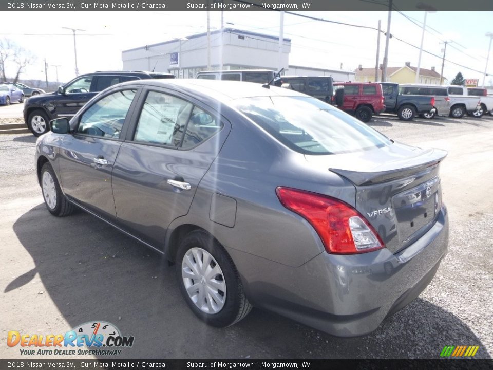 2018 Nissan Versa SV Gun Metal Metallic / Charcoal Photo #6