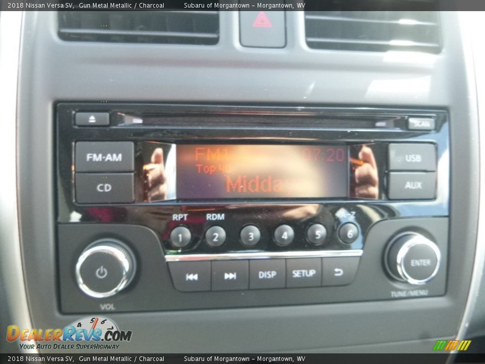 2018 Nissan Versa SV Gun Metal Metallic / Charcoal Photo #18