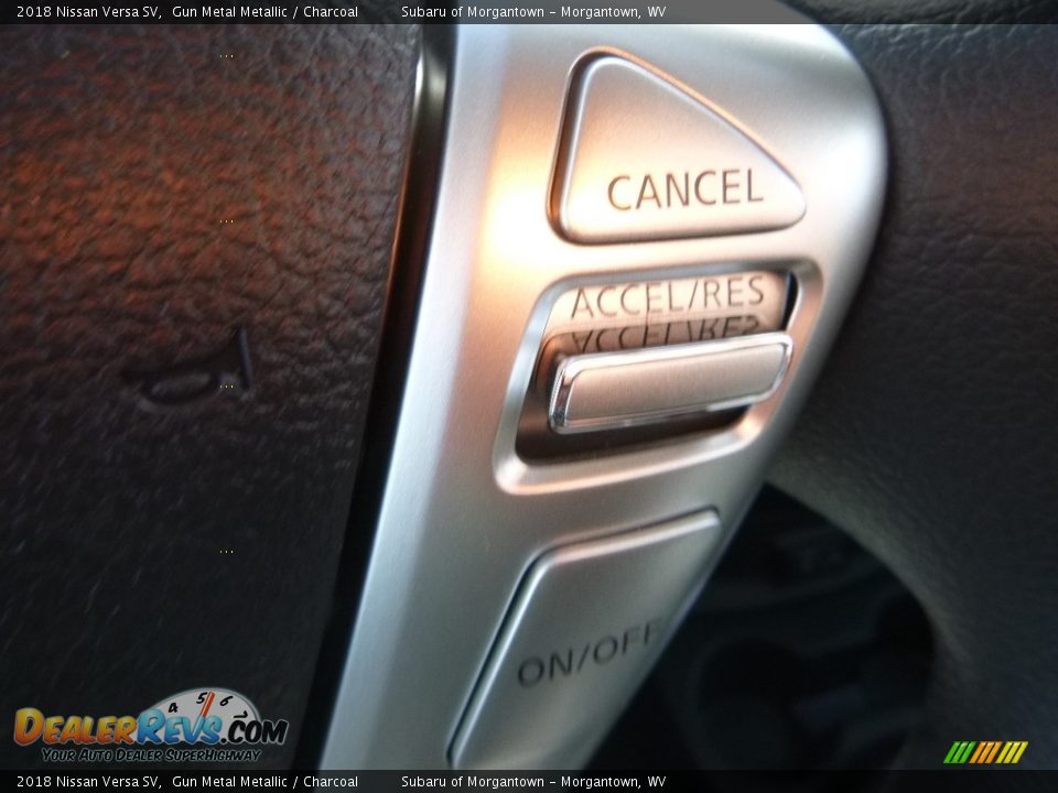 2018 Nissan Versa SV Gun Metal Metallic / Charcoal Photo #19
