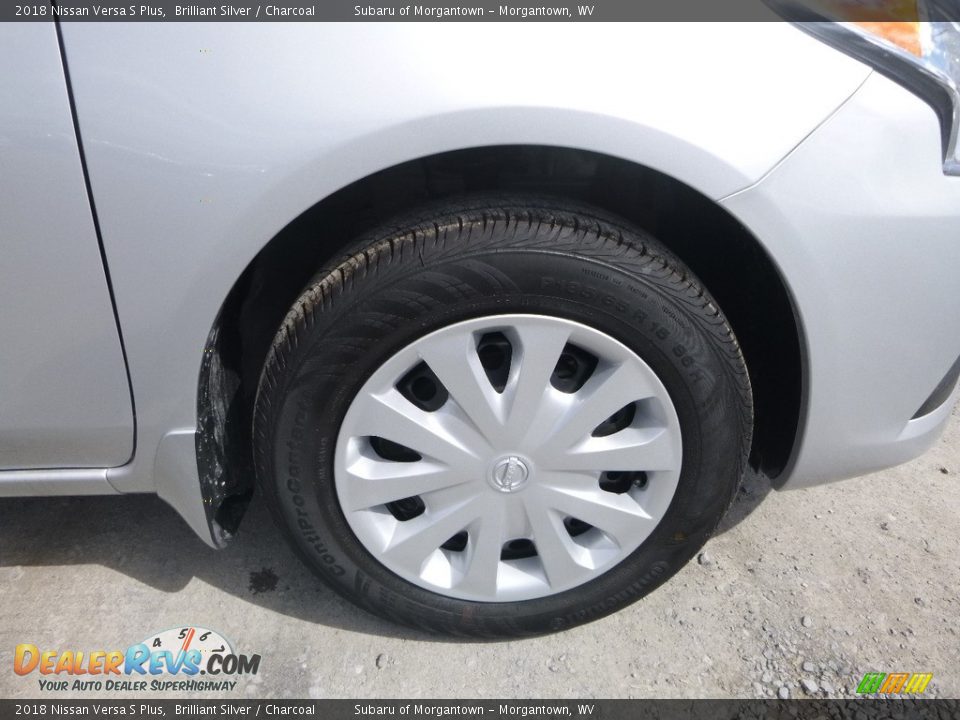 2018 Nissan Versa S Plus Brilliant Silver / Charcoal Photo #2
