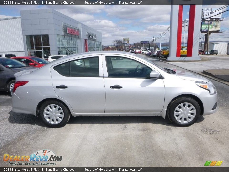 2018 Nissan Versa S Plus Brilliant Silver / Charcoal Photo #3