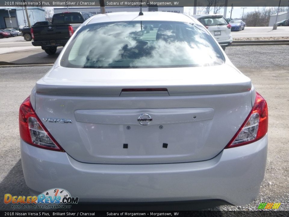 2018 Nissan Versa S Plus Brilliant Silver / Charcoal Photo #5