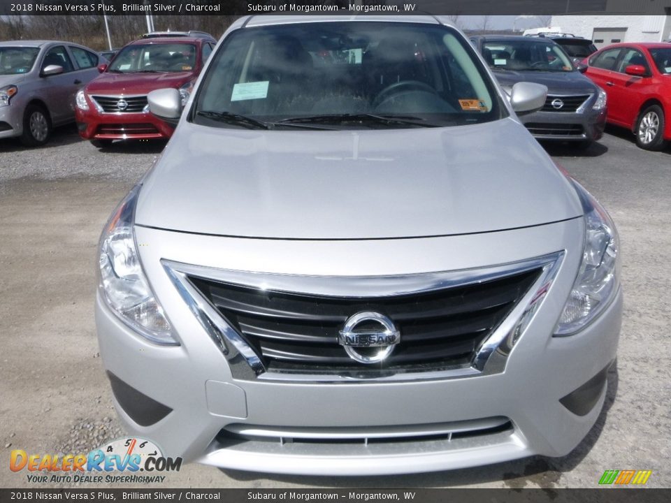 2018 Nissan Versa S Plus Brilliant Silver / Charcoal Photo #9