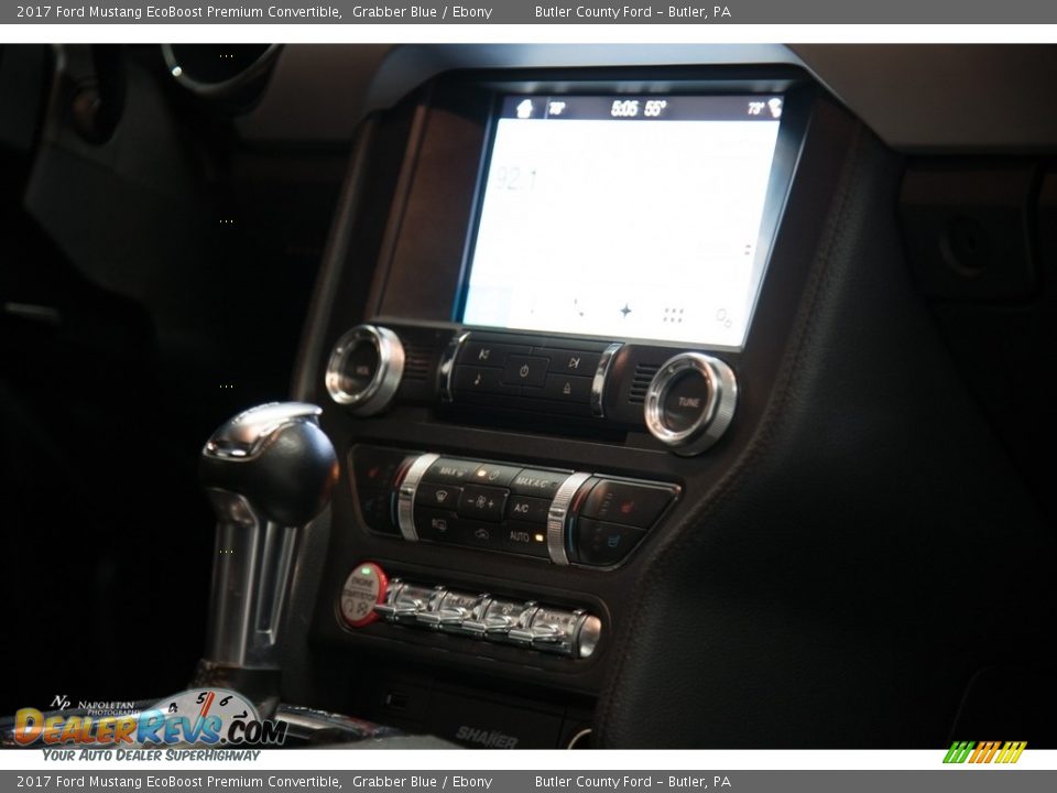 2017 Ford Mustang EcoBoost Premium Convertible Grabber Blue / Ebony Photo #8