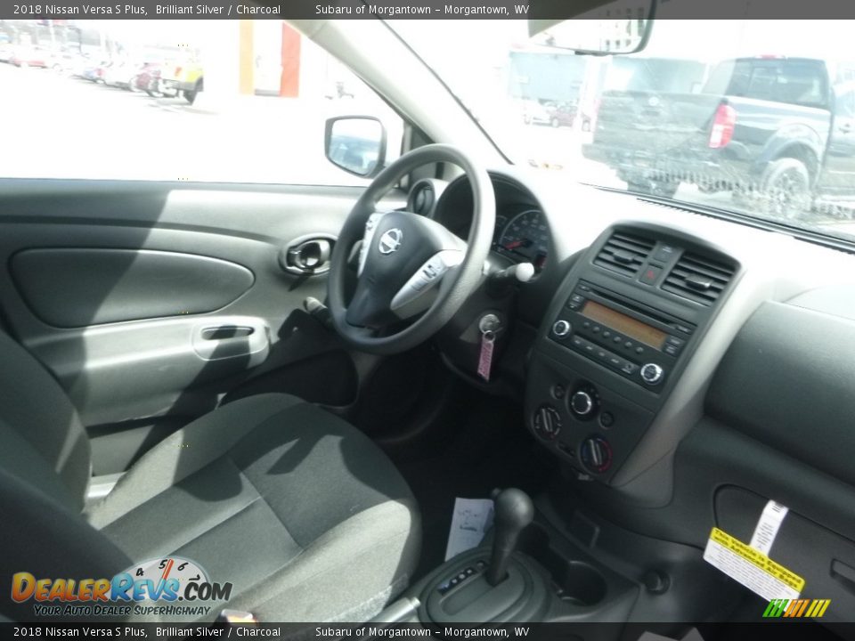 2018 Nissan Versa S Plus Brilliant Silver / Charcoal Photo #11