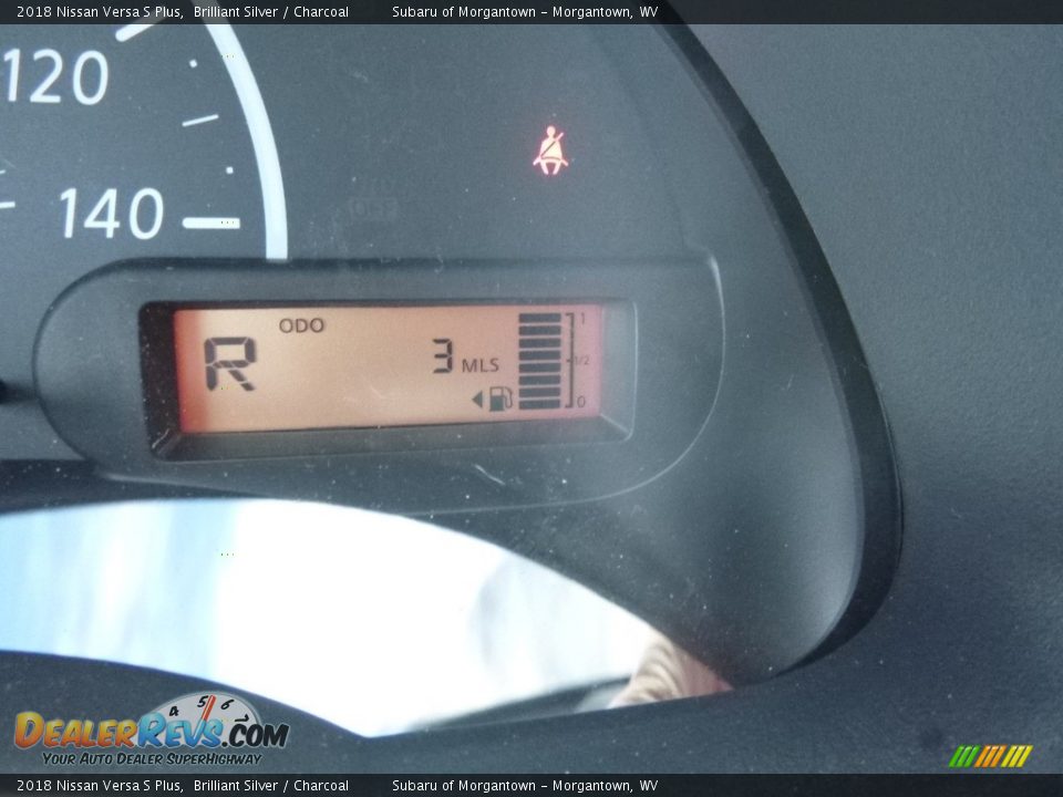 2018 Nissan Versa S Plus Brilliant Silver / Charcoal Photo #18