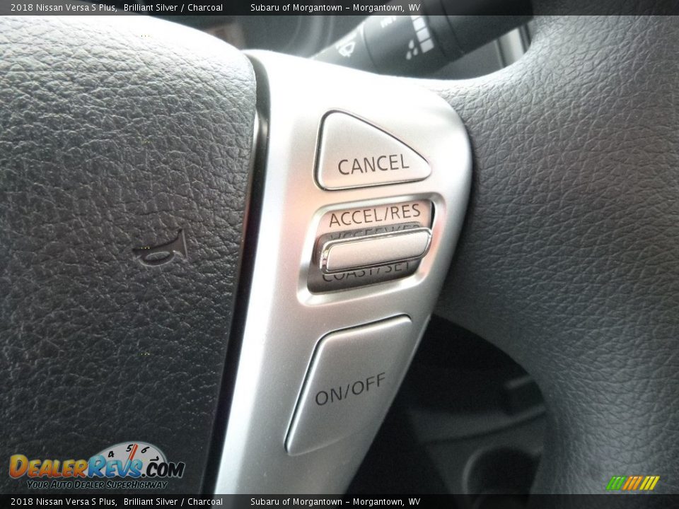 2018 Nissan Versa S Plus Brilliant Silver / Charcoal Photo #19