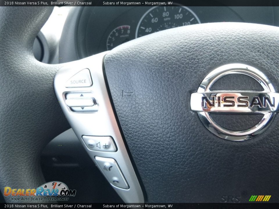 2018 Nissan Versa S Plus Brilliant Silver / Charcoal Photo #20