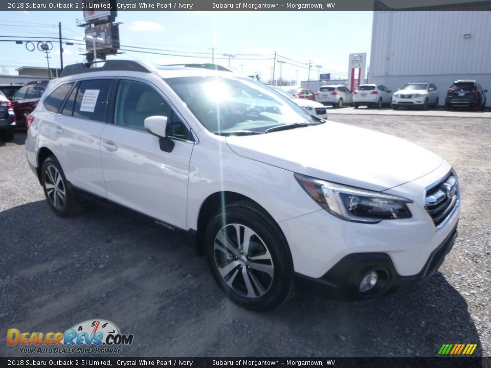 2018 Subaru Outback 2.5i Limited Crystal White Pearl / Ivory Photo #1