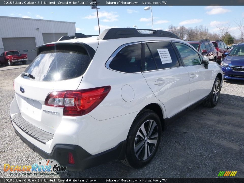 2018 Subaru Outback 2.5i Limited Crystal White Pearl / Ivory Photo #4