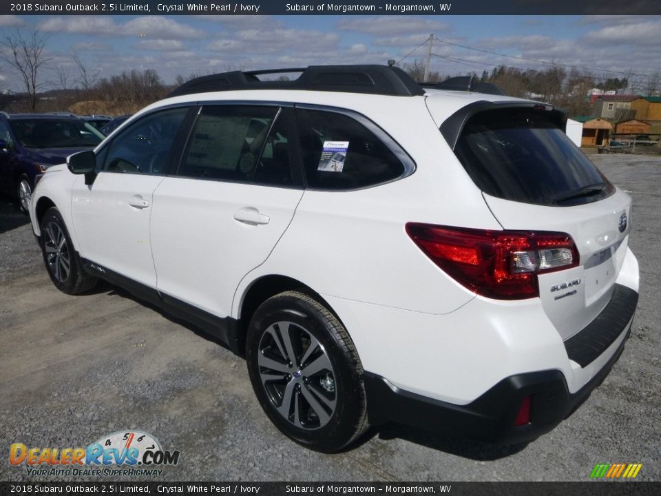 2018 Subaru Outback 2.5i Limited Crystal White Pearl / Ivory Photo #6