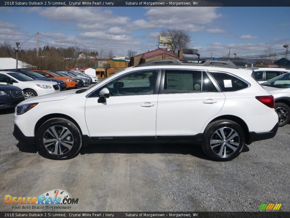2018 Subaru Outback 2.5i Limited Crystal White Pearl / Ivory Photo #7