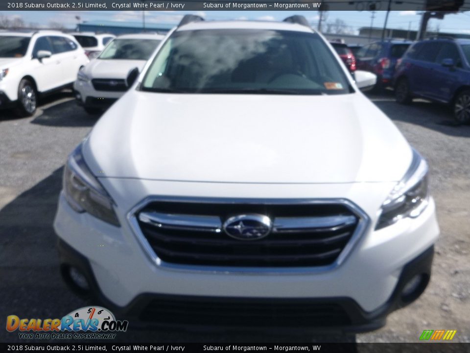 2018 Subaru Outback 2.5i Limited Crystal White Pearl / Ivory Photo #9