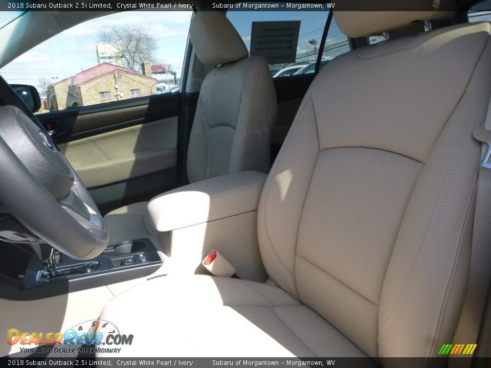 2018 Subaru Outback 2.5i Limited Crystal White Pearl / Ivory Photo #14