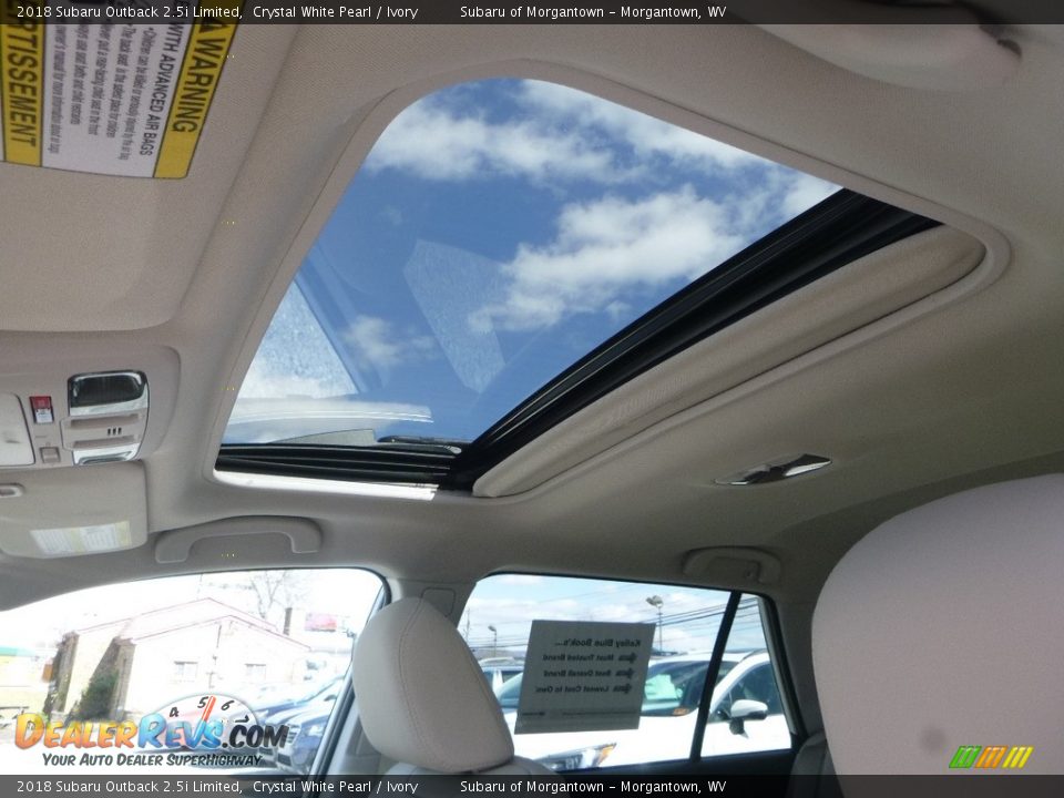 2018 Subaru Outback 2.5i Limited Crystal White Pearl / Ivory Photo #15