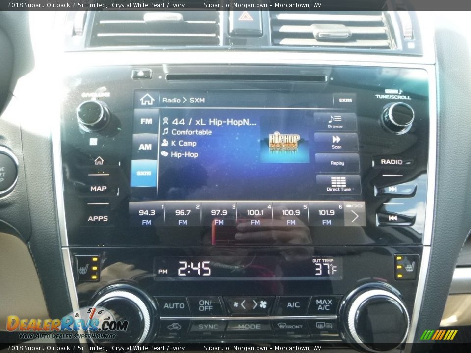 2018 Subaru Outback 2.5i Limited Crystal White Pearl / Ivory Photo #16