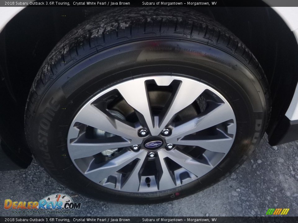 2018 Subaru Outback 3.6R Touring Crystal White Pearl / Java Brown Photo #2