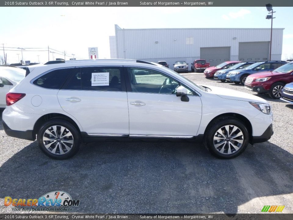 2018 Subaru Outback 3.6R Touring Crystal White Pearl / Java Brown Photo #3