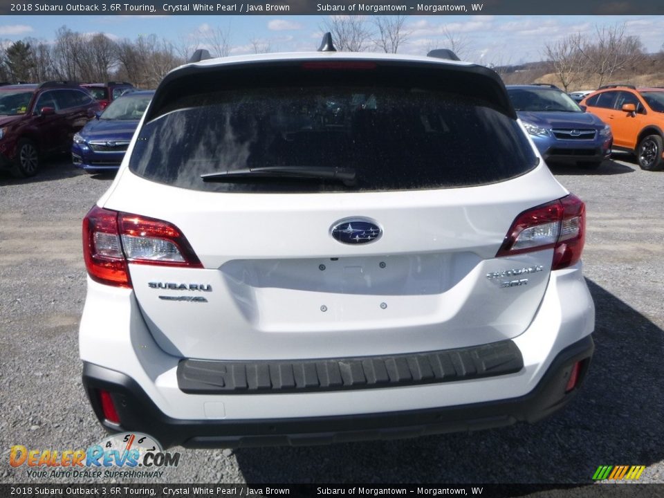 2018 Subaru Outback 3.6R Touring Crystal White Pearl / Java Brown Photo #5