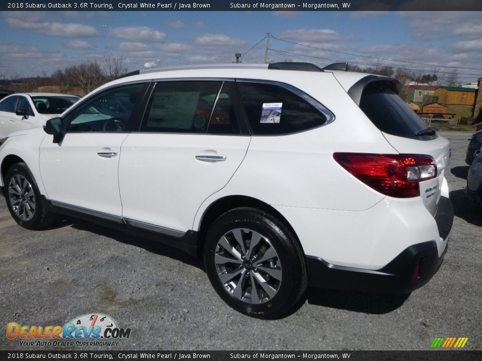 2018 Subaru Outback 3.6R Touring Crystal White Pearl / Java Brown Photo #6