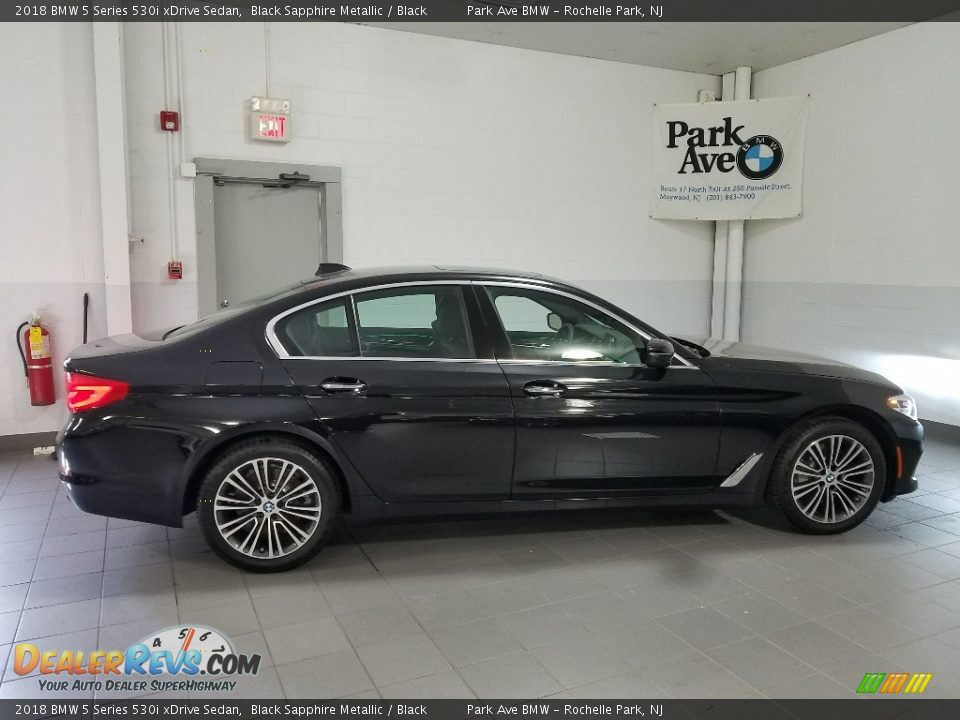 2018 BMW 5 Series 530i xDrive Sedan Black Sapphire Metallic / Black Photo #6