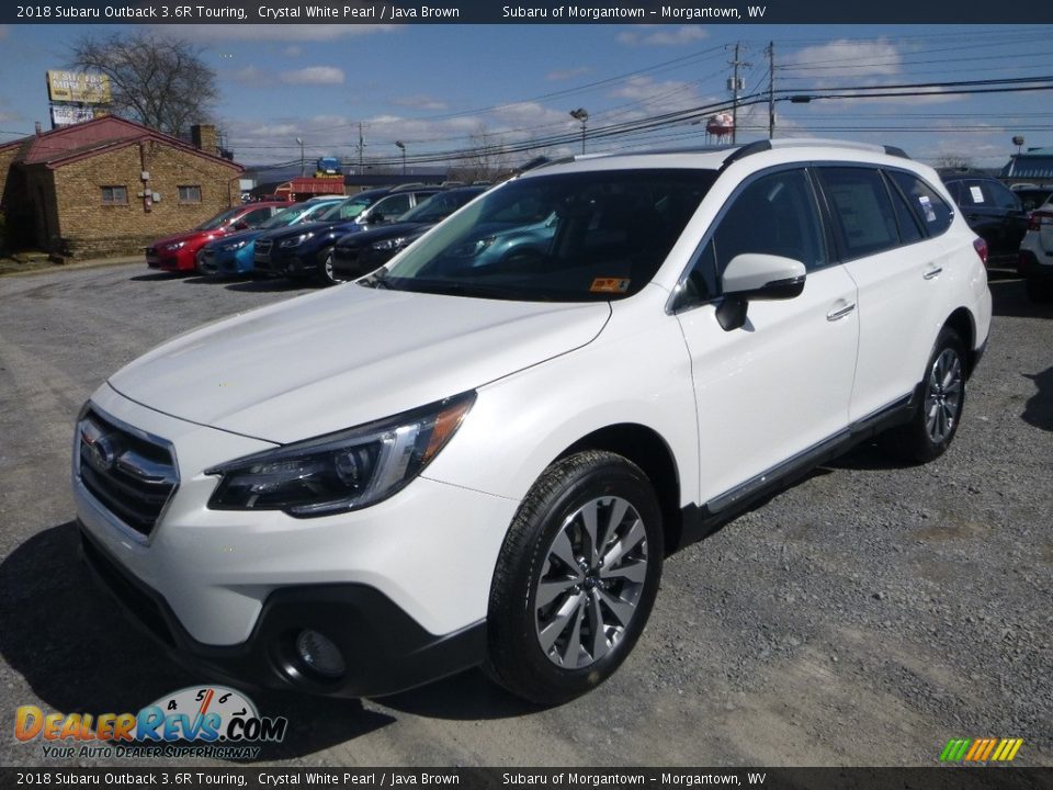2018 Subaru Outback 3.6R Touring Crystal White Pearl / Java Brown Photo #8