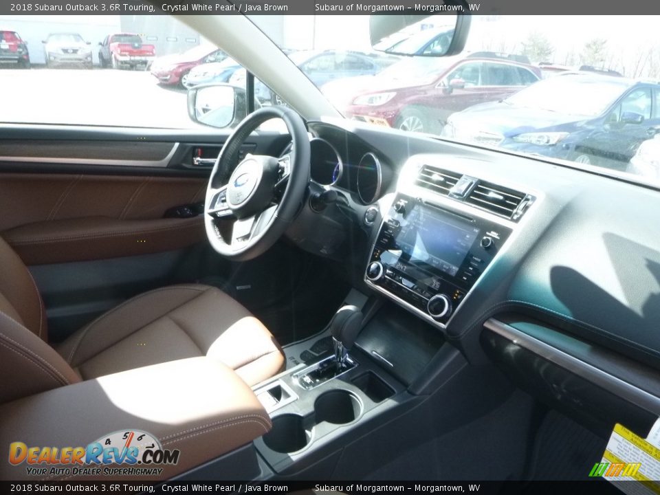 2018 Subaru Outback 3.6R Touring Crystal White Pearl / Java Brown Photo #12