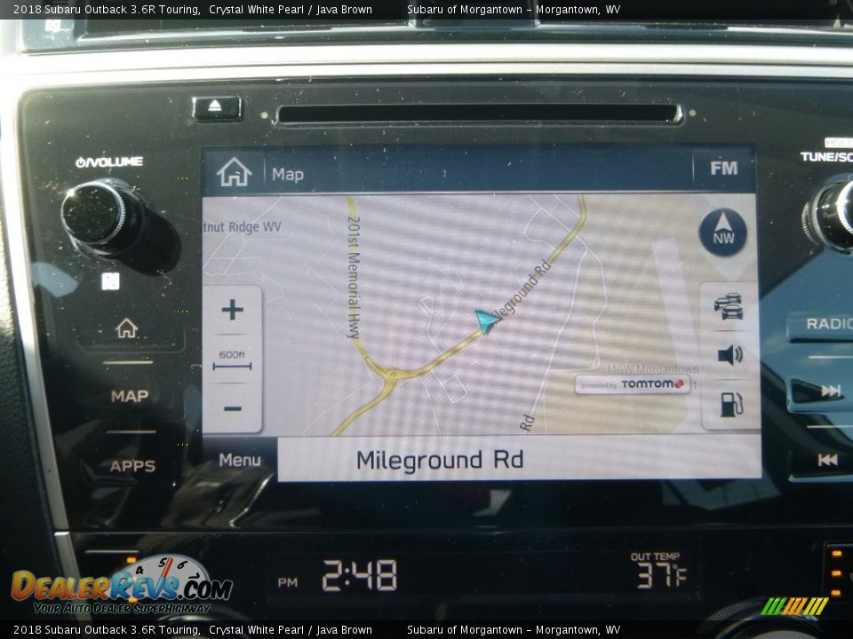 2018 Subaru Outback 3.6R Touring Crystal White Pearl / Java Brown Photo #19