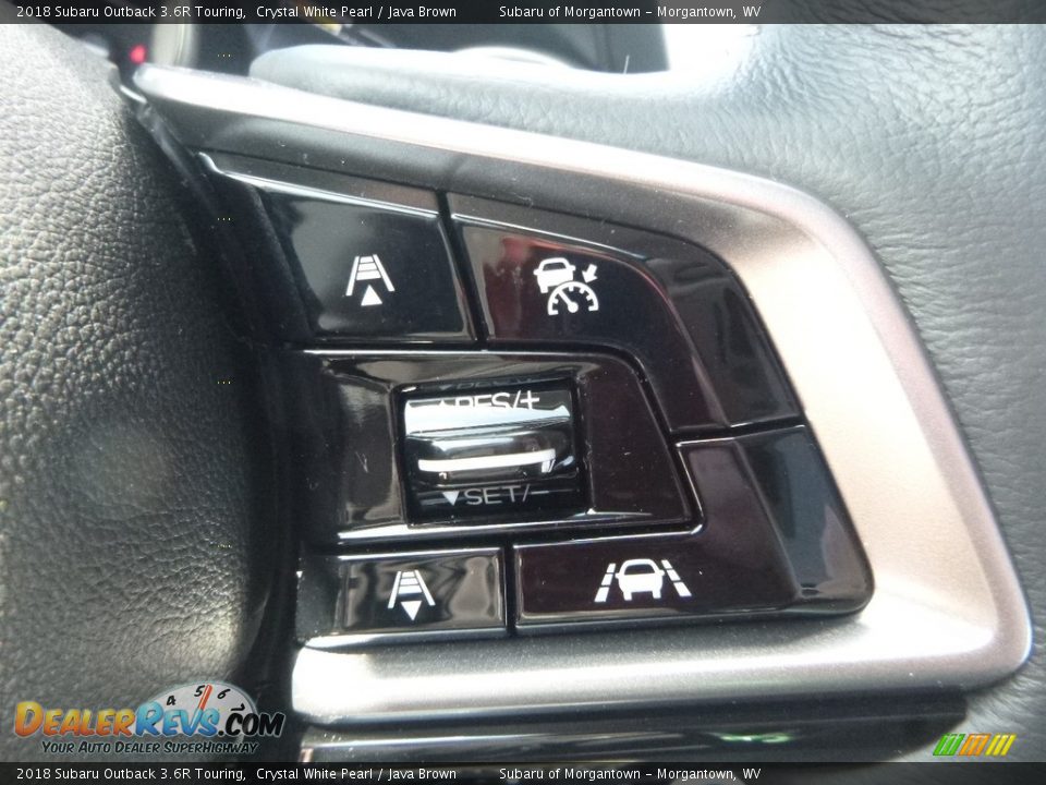 2018 Subaru Outback 3.6R Touring Crystal White Pearl / Java Brown Photo #22