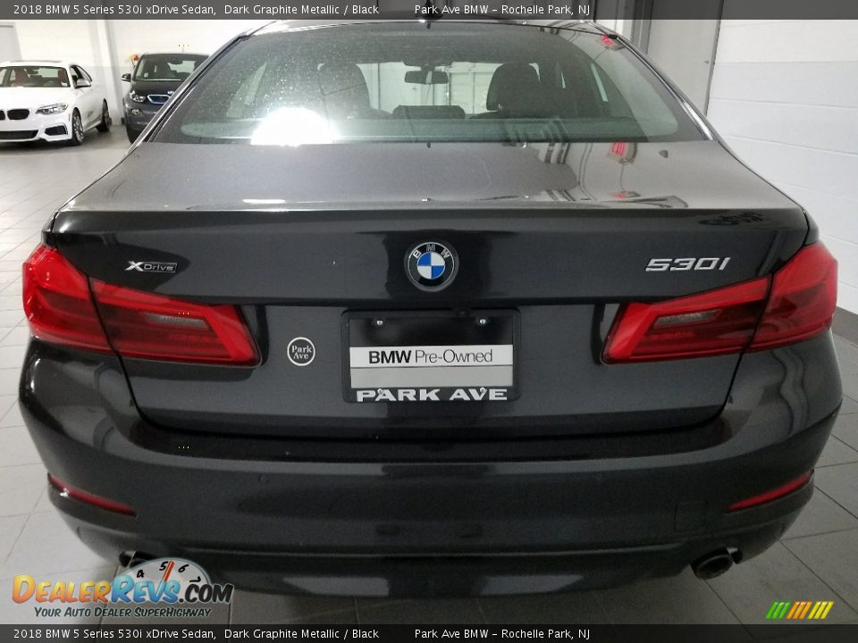 2018 BMW 5 Series 530i xDrive Sedan Dark Graphite Metallic / Black Photo #3