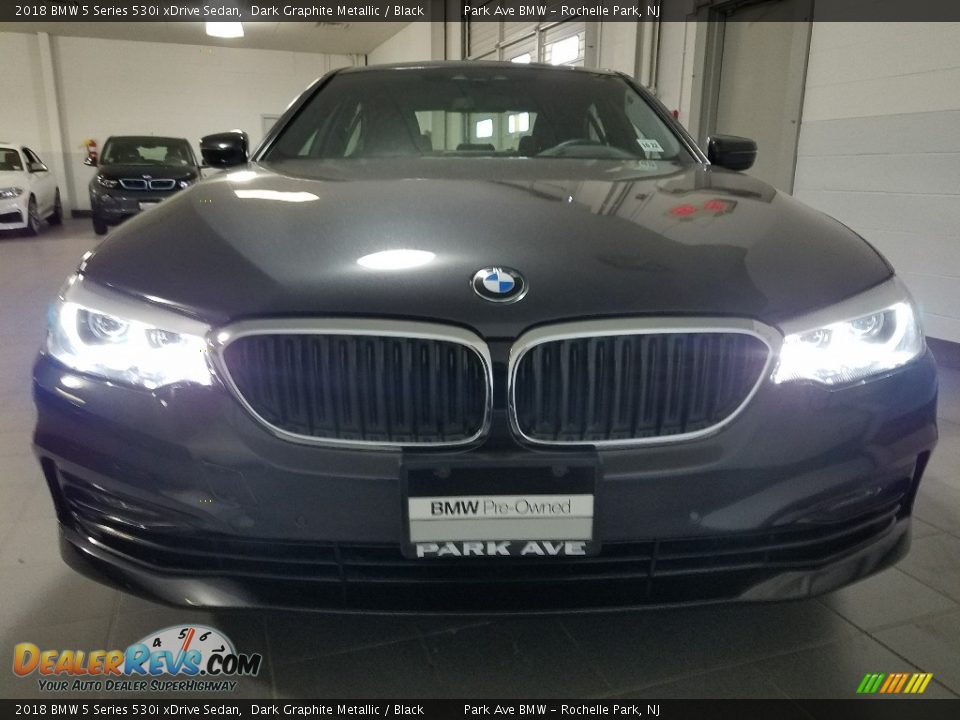 2018 BMW 5 Series 530i xDrive Sedan Dark Graphite Metallic / Black Photo #7