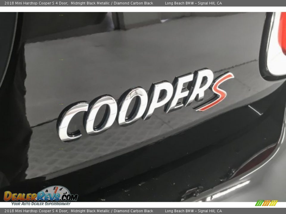 2018 Mini Hardtop Cooper S 4 Door Midnight Black Metallic / Diamond Carbon Black Photo #7