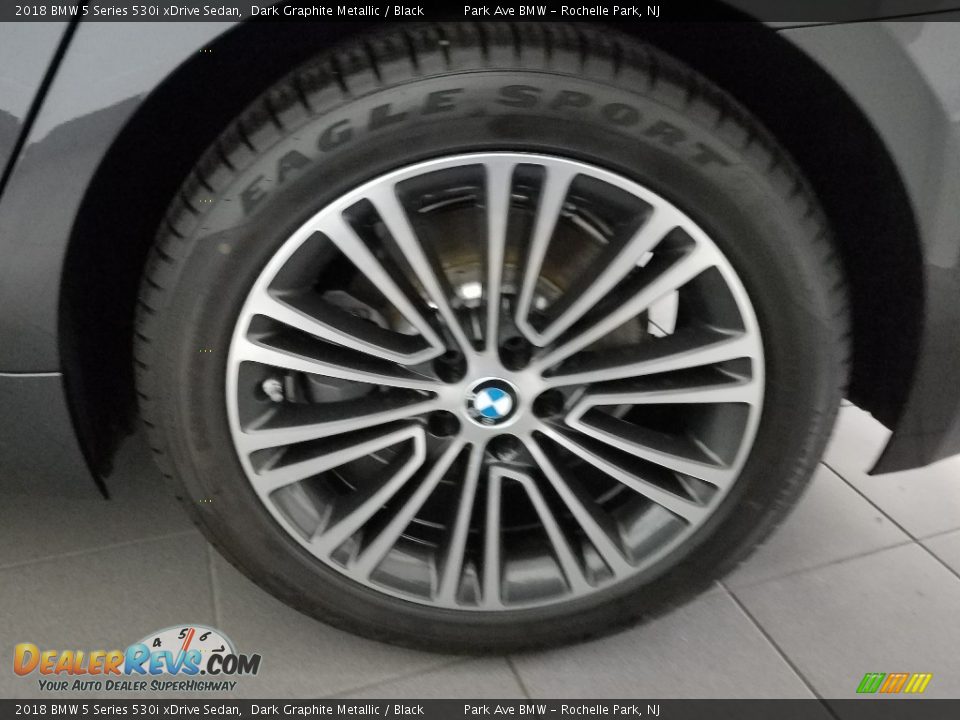 2018 BMW 5 Series 530i xDrive Sedan Dark Graphite Metallic / Black Photo #23