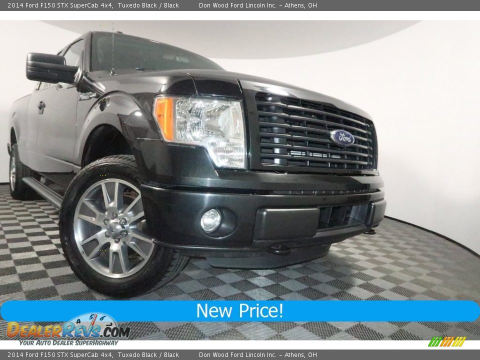 2014 Ford F150 STX SuperCab 4x4 Tuxedo Black / Black Photo #1