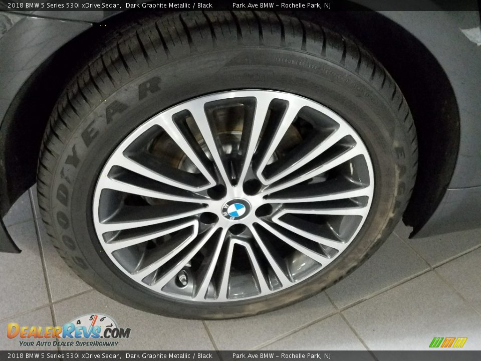 2018 BMW 5 Series 530i xDrive Sedan Dark Graphite Metallic / Black Photo #26